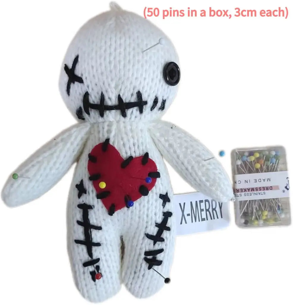 Revenge Voodoo Dolls Halloween Stuffed Toy Gift Christmas DIY Set Knitting Pattern Accessor Plush Horror Ghost Doll Ornaments