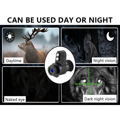 500M Cross Cursor 7X Night Vision Instrument Infrared HD 1.5‘’Search Telescope Aiming At Night Vision Hunting Ghost Equipment