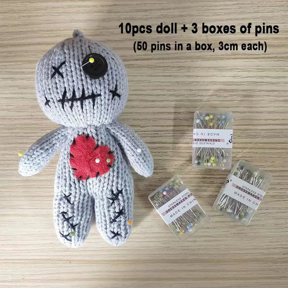 Revenge Voodoo Dolls Halloween Stuffed Toy Gift Christmas DIY Set Knitting Pattern Accessor Plush Horror Ghost Doll Ornaments