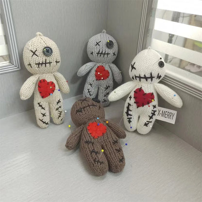 Revenge Voodoo Dolls Halloween Stuffed Toy Gift Christmas DIY Set Knitting Pattern Accessor Plush Horror Ghost Doll Ornaments