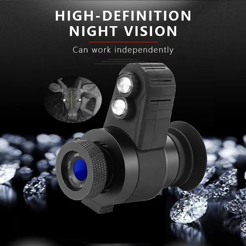 500M Cross Cursor 7X Night Vision Instrument Infrared HD 1.5‘’Search Telescope Aiming At Night Vision Hunting Ghost Equipment