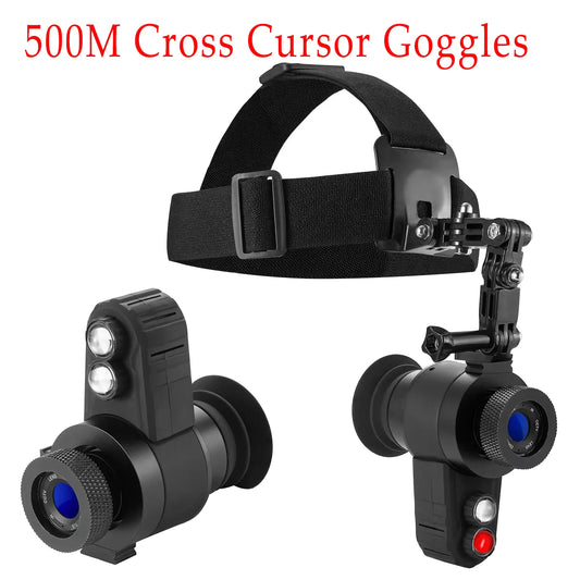 500M Cross Cursor 7X Night Vision Instrument Infrared HD 1.5‘’Search Telescope Aiming At Night Vision Hunting Ghost Equipment